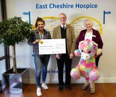 An example of a donation to the East Cheshire Hospice